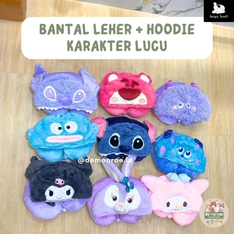 Bantal Leher Hoodie De Monroe Disney Karakter Lucu Lotso Monster Inc Stella Lou Melody