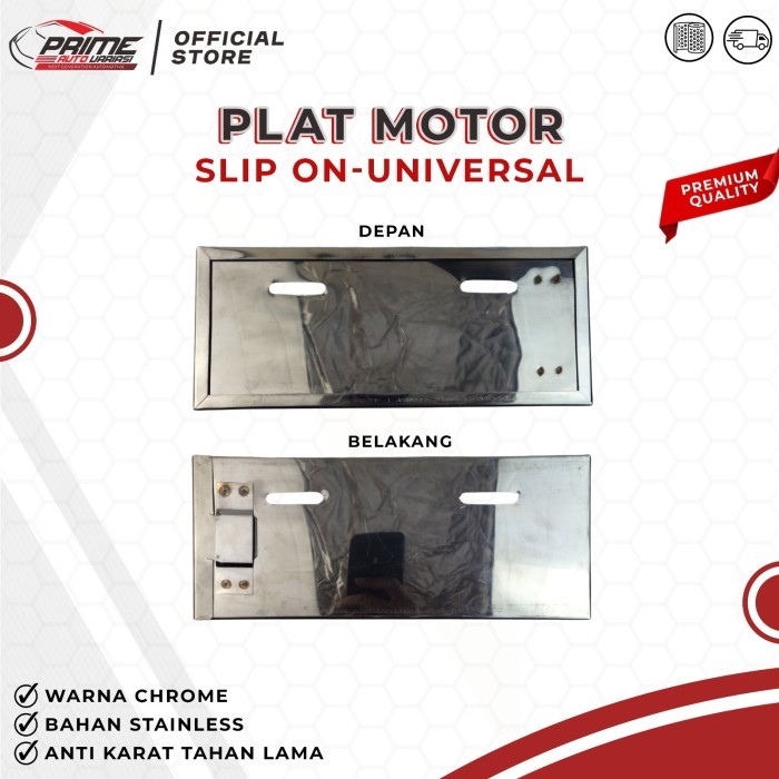 Cover Plat Motor Stainless Dudukan Plat Nomor Motor - Dudukan Tempat Plat Nomor Motor Frame Cover