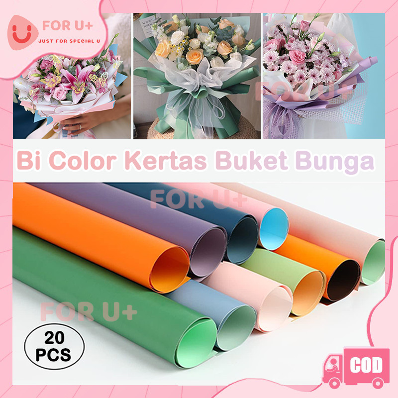 

Pastel Bi Color Flower Wrapping Cellophane/Flower Wrapping Paper