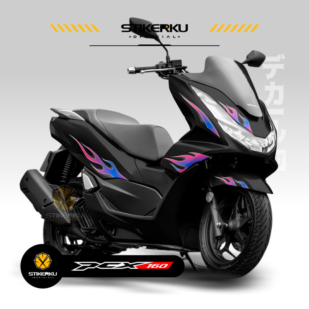 Striping Honda Pcx 160 Stiker Pcx160 Stiker Pcx Striping Variasi Desain New