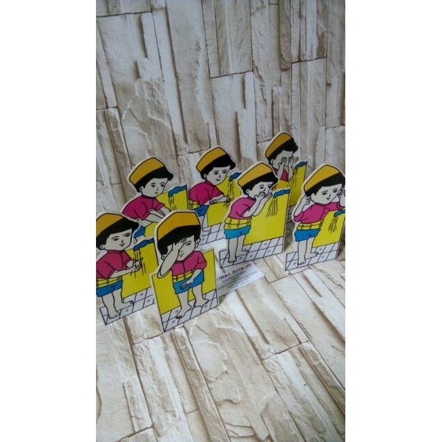 READYSTOCK Mainan kreatifitas anak / Mainan Edukasi Anak/ APE TK PAUD / Peraga Wudhu Laki-Laki bagus