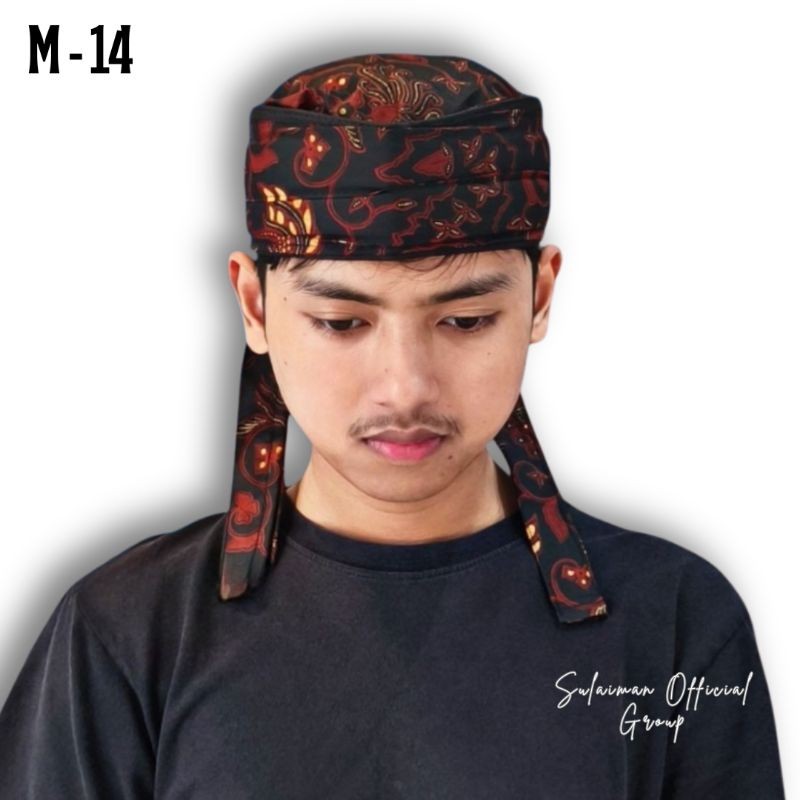 Peci Kopiah Songkok Iket Batik Ikat Kepala Sunda Model Imamah Permanen Blangkon Sunda Jawa Jogja Cir
