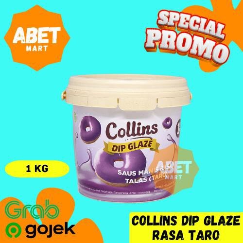 

Collins Dip Glaze Rasa Taro 1Kg - 1 Kg Talas Colins Olesan Donat Roti Pail Vail Ember Selai Pak Pcs Dus