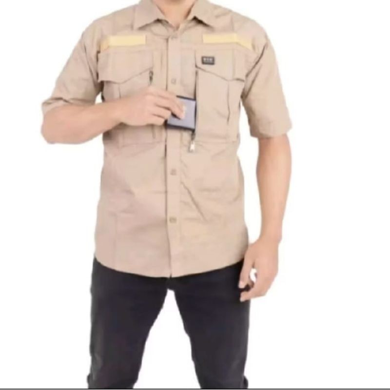 Kemeja W-Tac Paspampres Langan Panjang Outdoor Terlaris Bahan American Drill