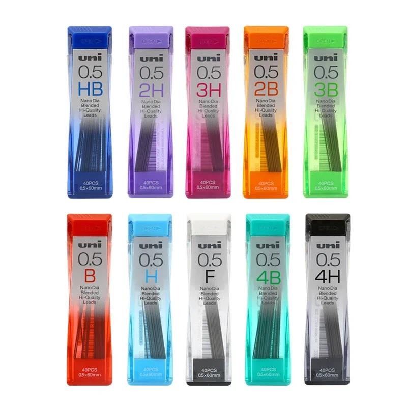 

1 Tube Uni Nado Dia Blended Hi-Quantity Mechanical pencil Leads Pencil refills 0.5mm Japan 4B 3B 2B B HB F H 2H 3H 4H 40Pc
