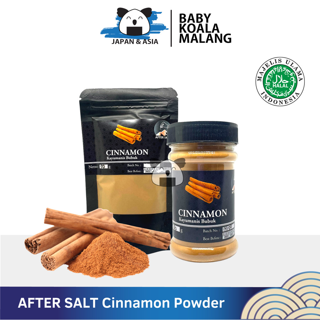 

AFTER SALT Natural Cinnamon Powder 50g Halal | Kayu Manis Bubuk - BKM