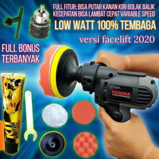 Mesin Polisher serbaguna Bor Uchiha Japan Terbaik Poles APR COD