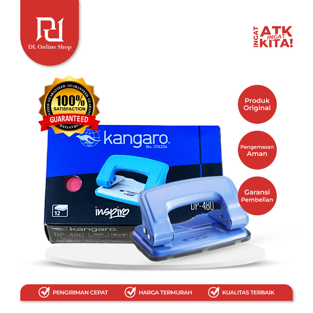 

KANGARO PEMBOLONG KERTAS/ HOLE PUNCH DP-480 (1PC)