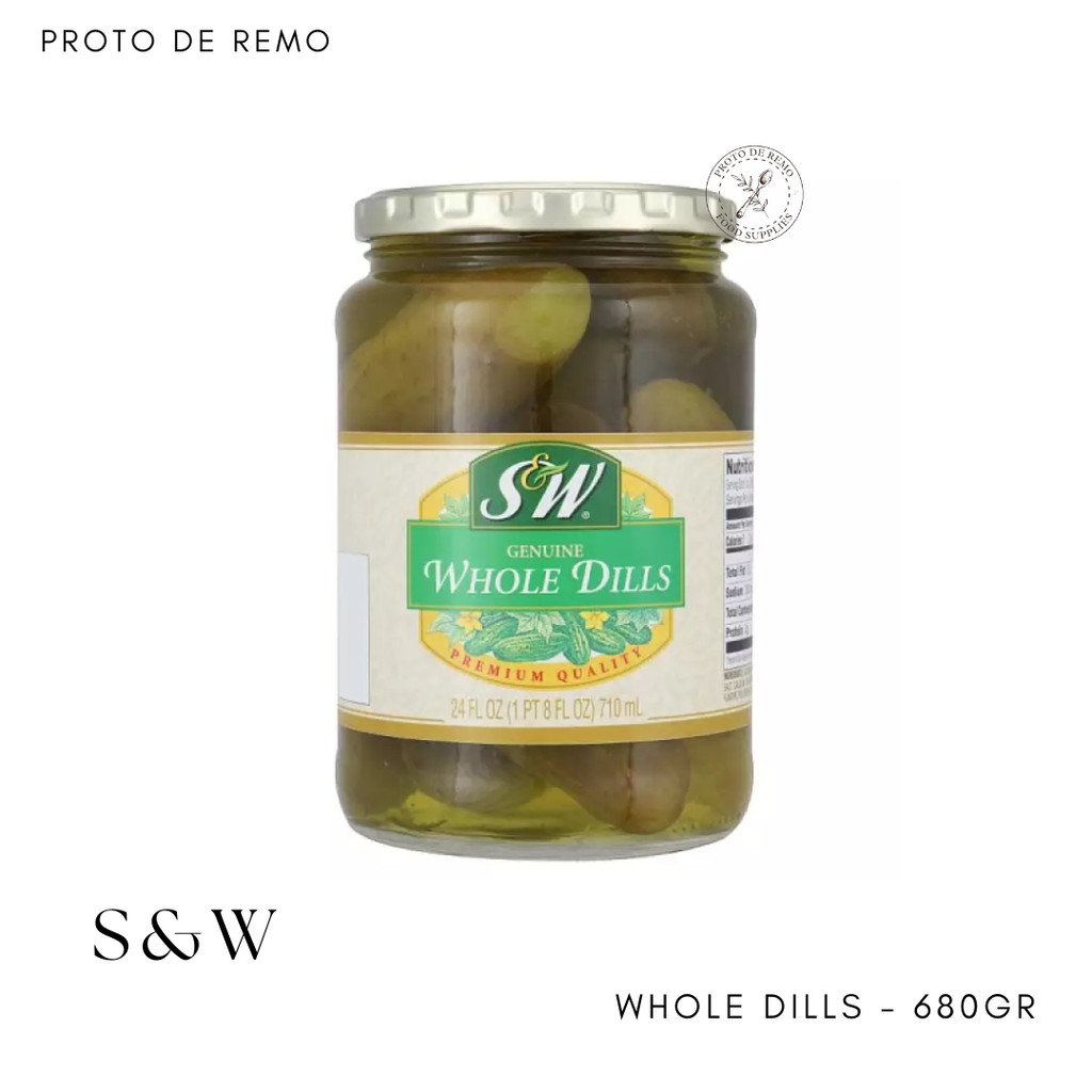 

S&W Whole Dills Pickles Acar Timun - 680GR