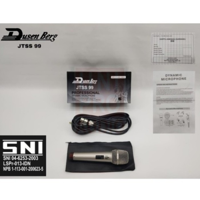 Mic Kabel DUSENBERG JTSS 99 Mic Buat Pidato, MC , Karaoke , Mic SNI
