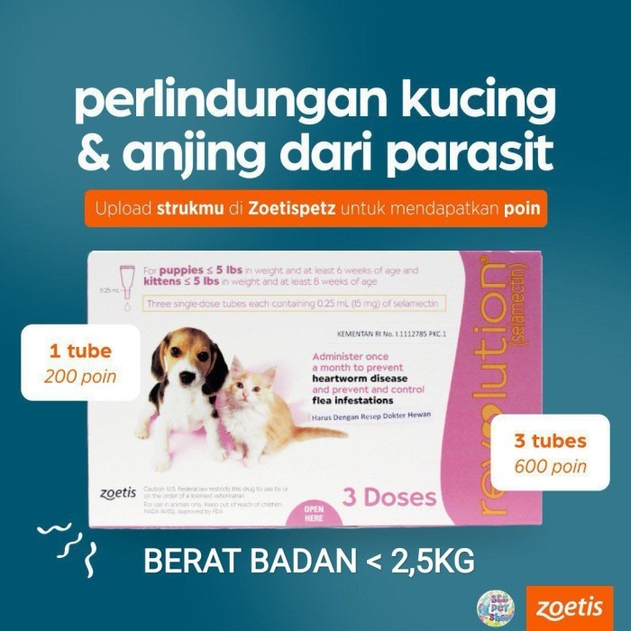 [PROMO]New Arrival Revolution Obat Kutu Kucing/Revolution Obat Kutu Anjing