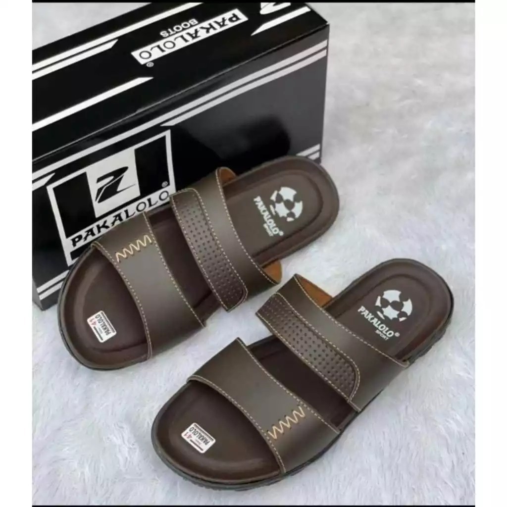 SANDAL KULIT PRIA PAKALOLO SELOP /SANDAL KEKINIAN/SANDAL COWOK KEREN/SANDAL COWOK