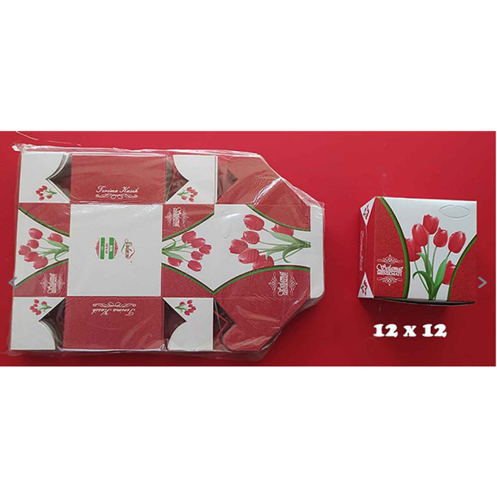 

Dus Kue 12x12 Motif(100 pcs) - Dus Box Snack Polos - 100Pcs -Uk 12x12x7 -Dus Kue -Dus GS 12x12 Motif