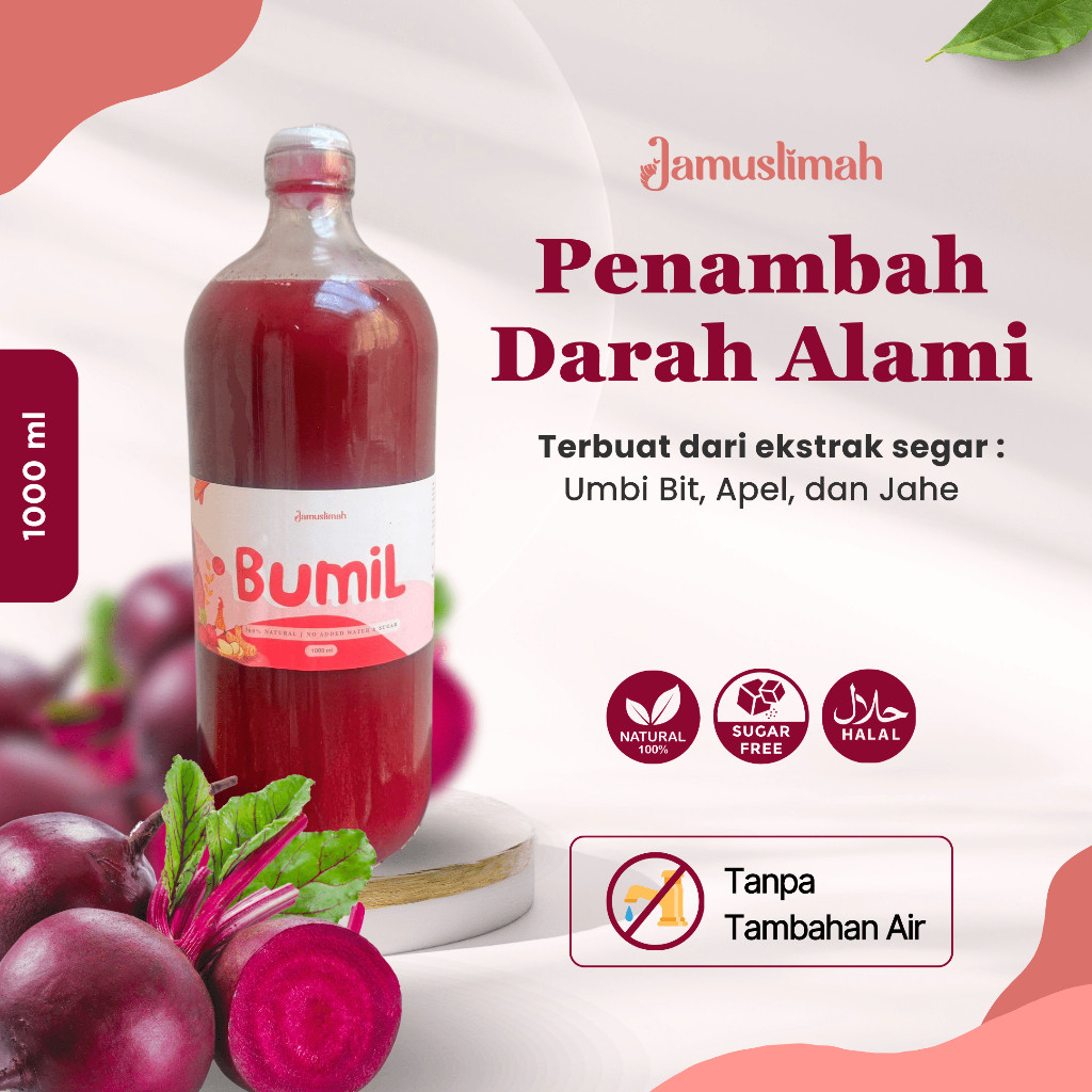 

Jus Beet Murni Penambah Darah Ibu Hamil Jamuslimah