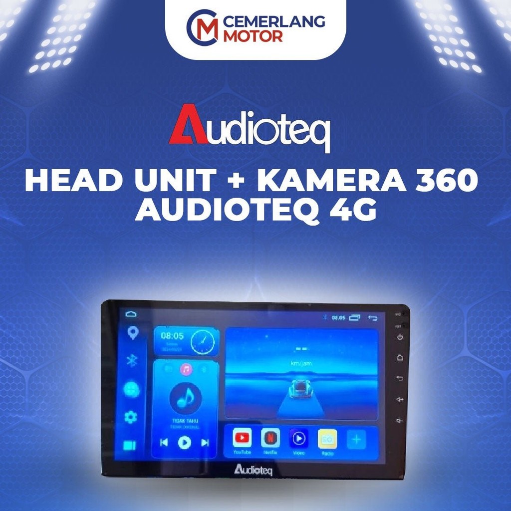 AUDIOTEQ Head Unit Android  RAM 4/64 GB QLED 4G