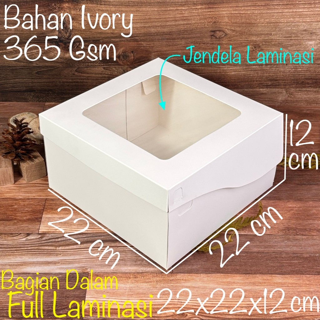 

Dus Ivory Putih 22x22x12 Full Laminasi / Dus Box Kotak Kue Puding Roti 22x22x12 Full Laminasi Ivory Putih / Dus Kue 22x22x12 Ivory / Dus Box Kotak Hampers Snack Jajan Sifon Bolu Puding Pudding Souvenir Packaging Mukena 22x22x12 Uk 22 22x22 x 12