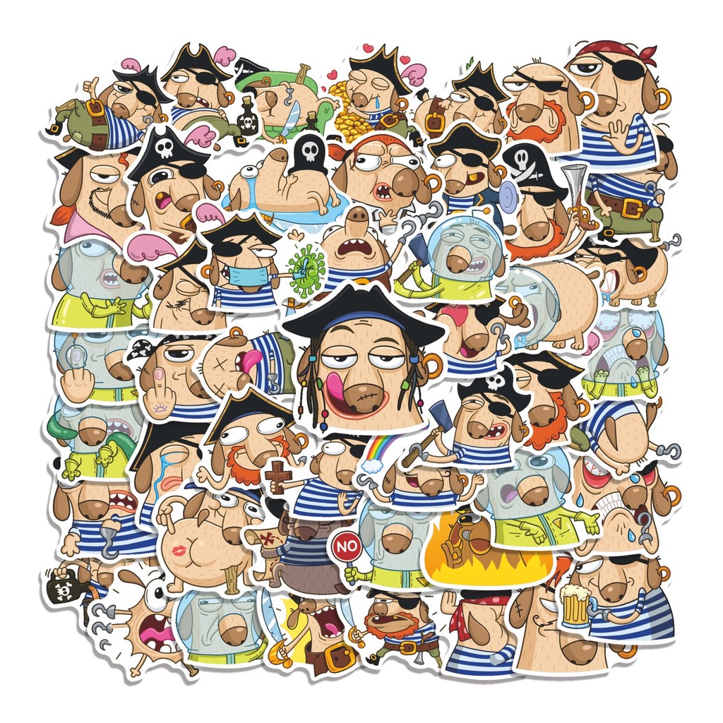 

COD 50 Pcs Stiker Pirate Diggie Lucu Anti Air Untuk Dekorasi Notebook Sepeda Skateboard Handphone