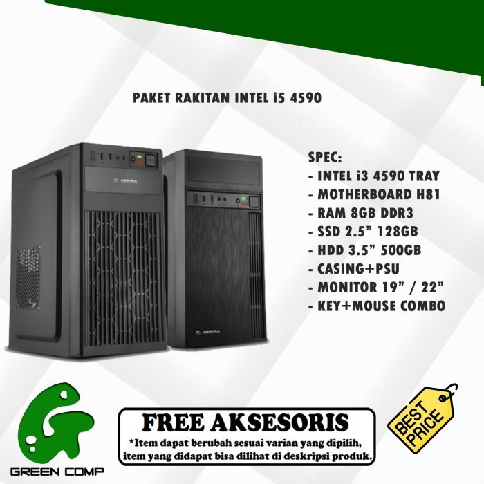 PAKET PC RAKITAN INTEL I5 4590