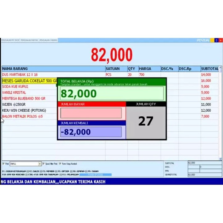 Aplikasi Kasir SID Retail PRO untuk komputer Win