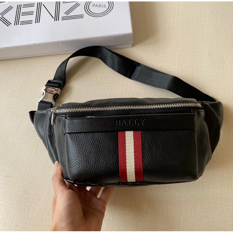 waistbag bally kulit tas pinggang