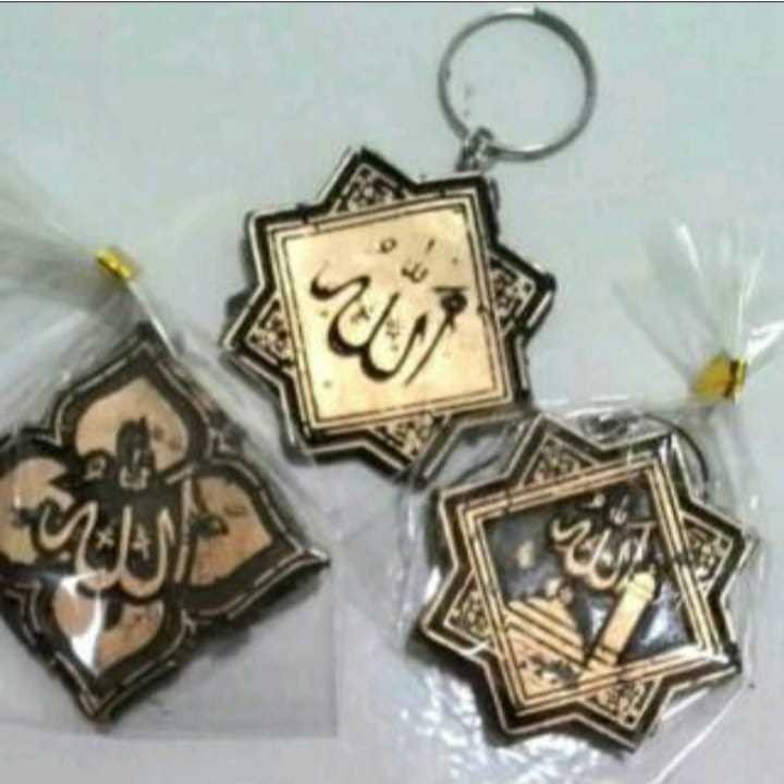 [oddsolshop] pekanbaru/Souvenir Gantungan Kunci Kaligrafi Motif Bangun Datar