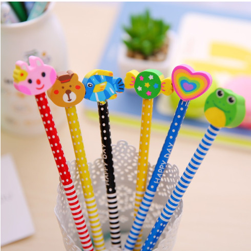 

PENSIL KARAKTER/ pensil set penghapus/ pensil lucu / pensil souvenir