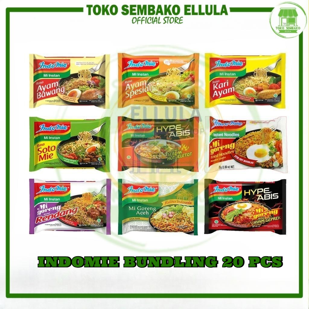 

Toko Sembako ELLULA - INDOMIE ALL VARIANT TERLENGKAP BUNDLING ISI 20 PCS