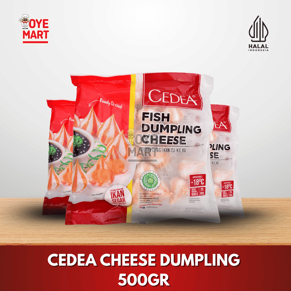 

CEDEA CHEESE DUMPLING 500GR CEDEA PANGSIT IKAN KEJU / SUKI