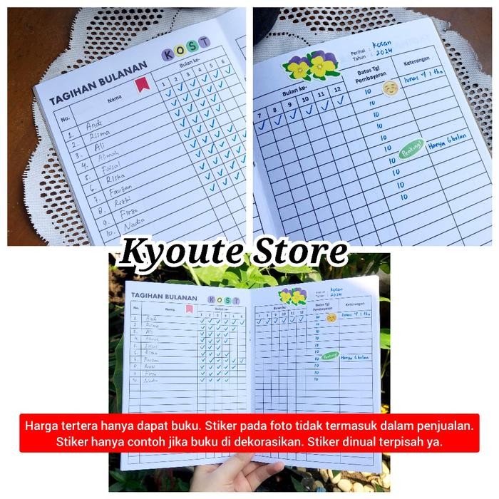 

TERLARIS! Buku Kas Tagihan Bulanan Tahunan Peserta A5 Kyoute Monthly Yearly Bill
