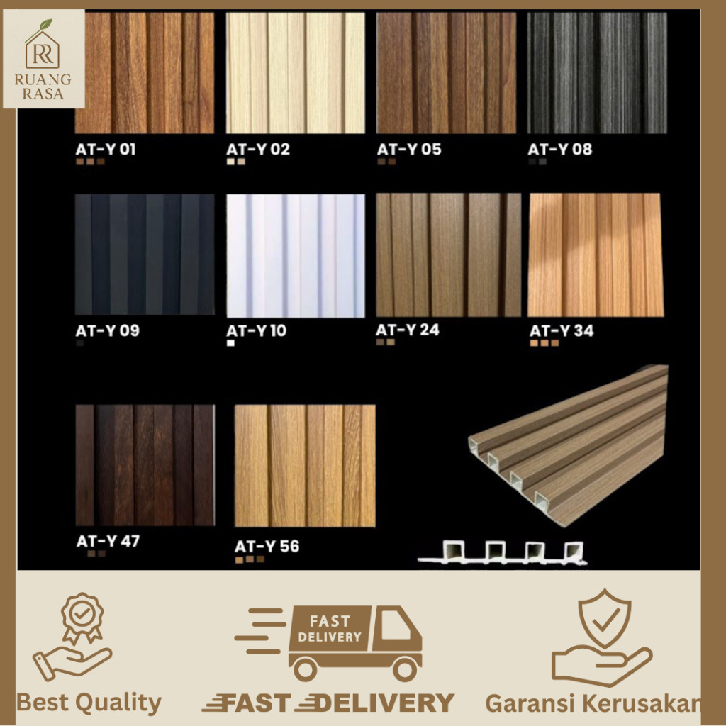 Wpc Panel (Premium) Panjang 3 Meter lebar 17 cm Wpc Panel Terlengkap ( AT-Y)