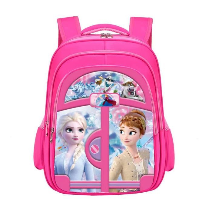 TERLARIS Ransel Anak Perempuan Tas Sekolah SD Tas Sekolah Import 3D Emboss - 6135-Frozen