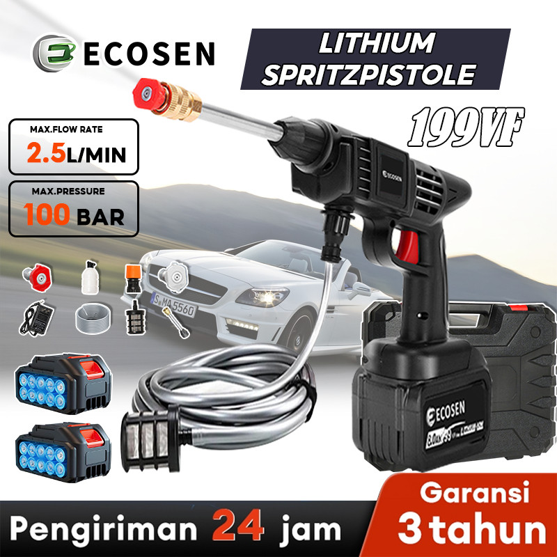 ECOSEN Jet Cleaner Mesin Cuci Motor Portable Jet Alat Cuci Motor Cuci Mobil Baterai