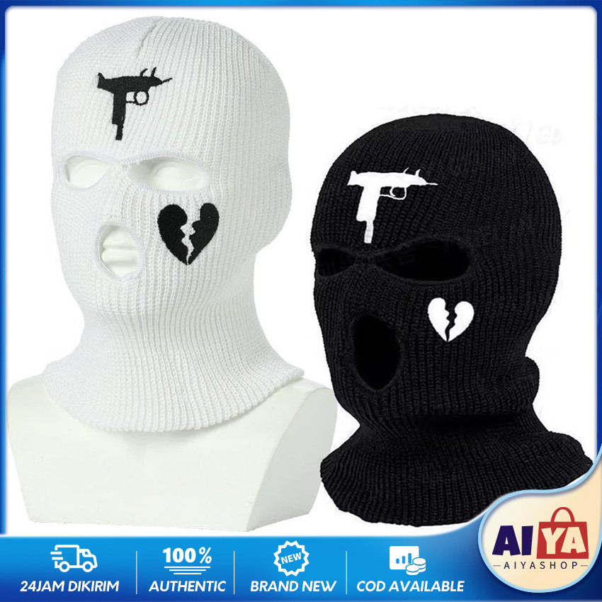 Balaclava 3 Hole Ski Mask Aesthetic Buff Masker Ninja Full Face Ski Mask Winter Premium Quality