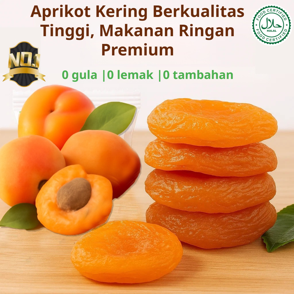 

️HOT SALE️(1/2/3 buah) [Buah Kering Premium/Organik] Aprikot Kering 100g/250g Cemilan Sehat/Aprikot Kering/0 Aditif Tanpa Aditif Tanpa Bibit Aprikot Kering/Cocok untuk Semua Usia Aprikot Kering/0 Aditif