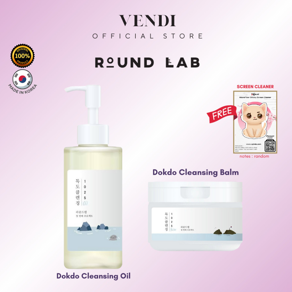 [100% ORIGINAL] 1025 ROUND LAB Dokdo Cleansing Oil / Dokdo Cleansing Balm / Dokdo Cleansing Tissue /