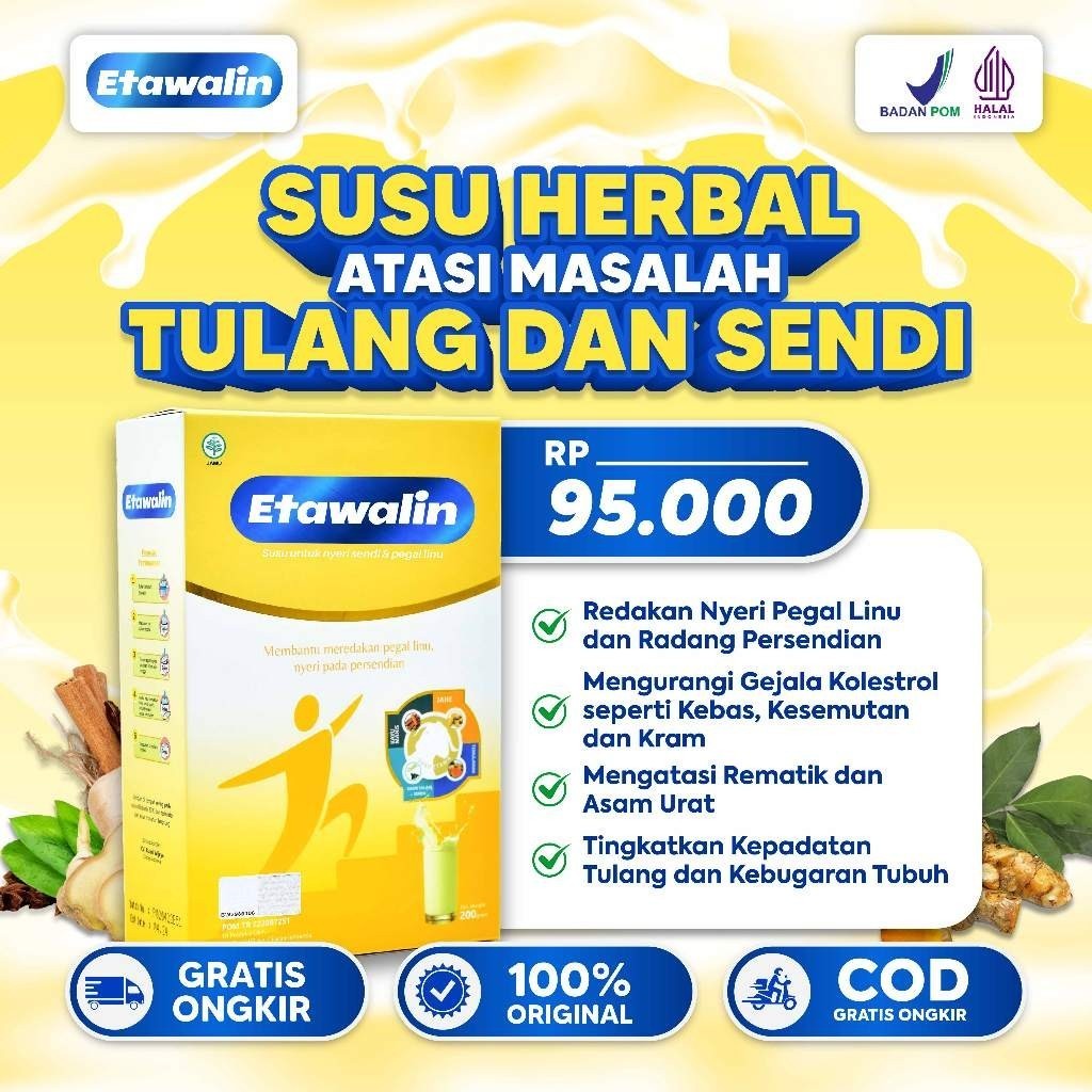 

Etawalin Susu Kambing Etawa Solusi Asam Urat dan Nyeri Sendi Official 1 Box