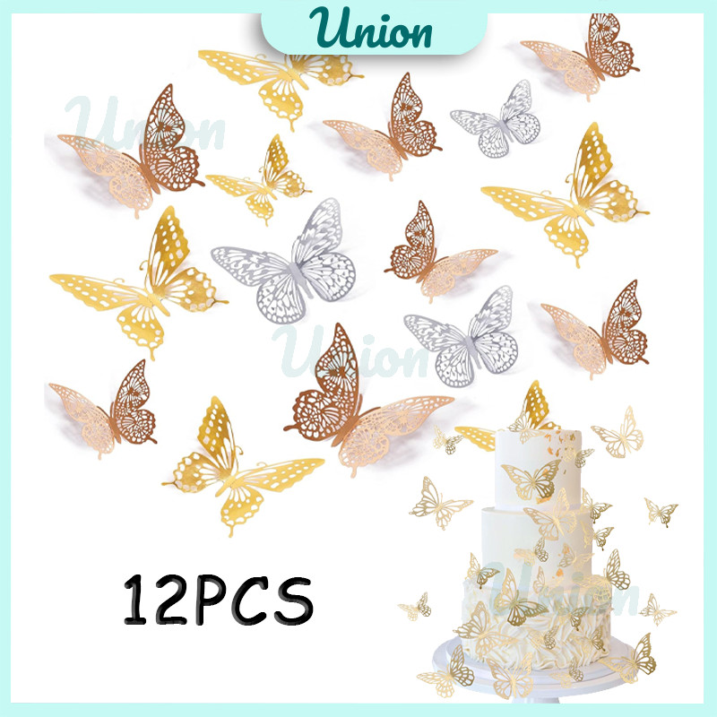 

Stiker Dinding Kupu-Kupu 3D / Wall Butterfly Sticker Aesthetic 12pcs