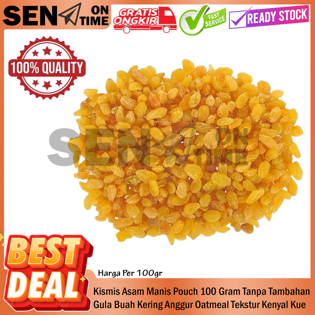 

Kismis Asam Manis Pouch 100 Gram Tanpa Tambahan Gula Buah Kering Anggur Rasa Alami Tekstur Kenyal Warna Gelap Sumber Energi Serat Alami Dried Raisin Oatmeal Yogurt Kue Salad Granola Sereal Smoothie Puding XDES Roti Buah Olahan