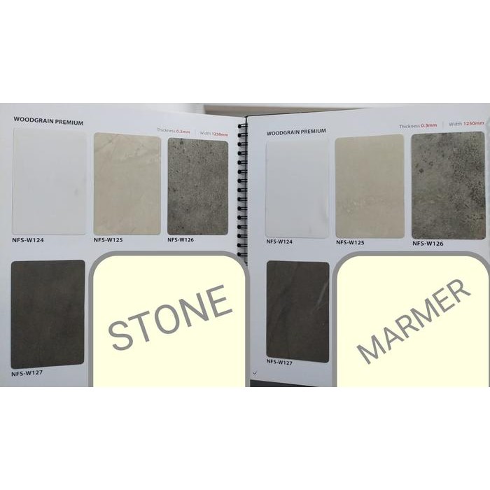 NEW FIT SHEET STONE PVC SHEET MARMER PVC SHEET BATU PVC SHEET CONCRETE