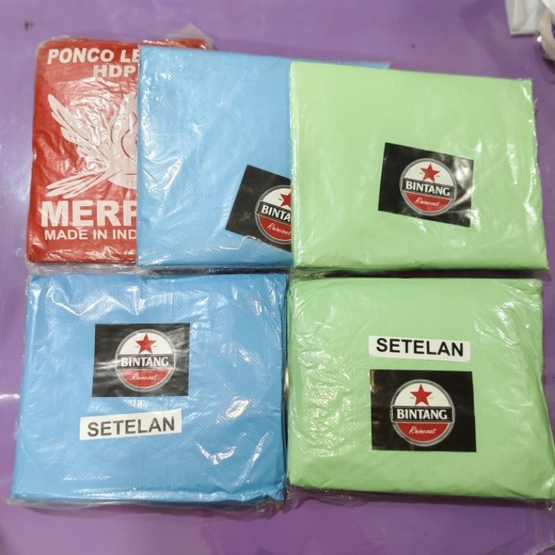 

Jas hujan, tersedia 3 variasi