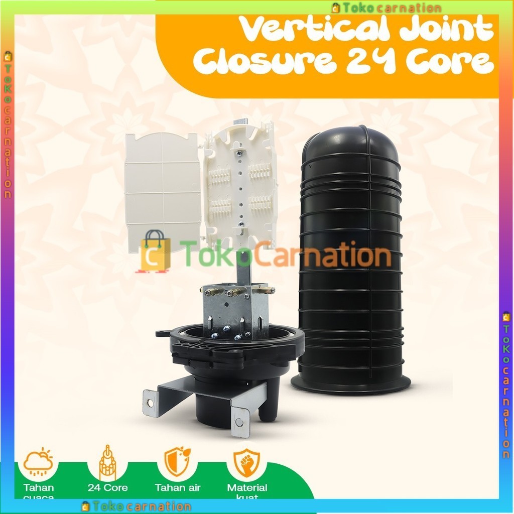 Joint Box Dome Joint Closure 48 Core JB Dome Joint Closure Fiber Optik Terjangkau