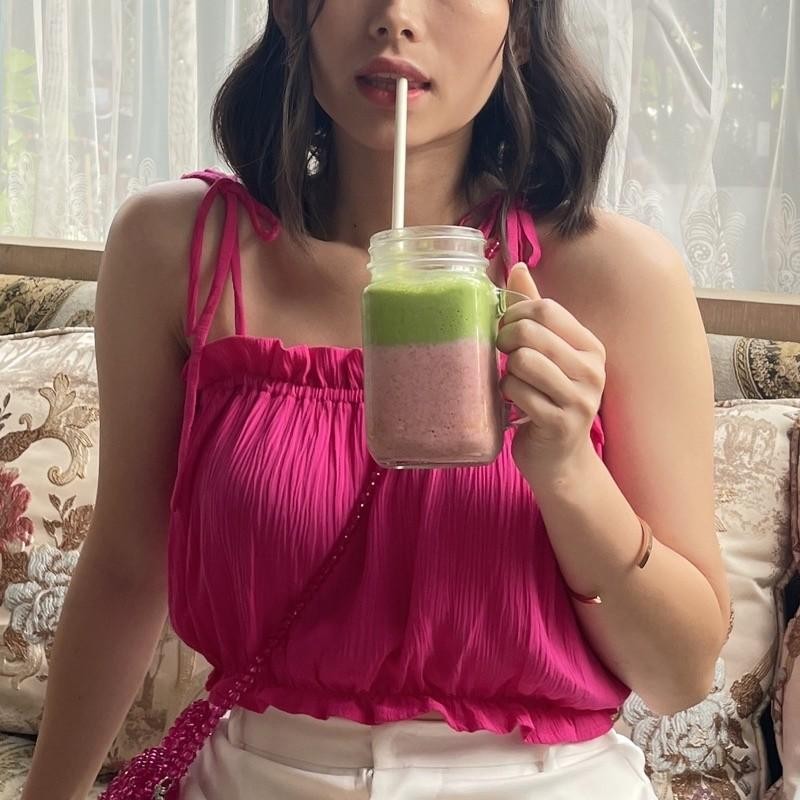 Claude Crinkle Crop Top / Rayon Crinkle Tank Top / Croptop