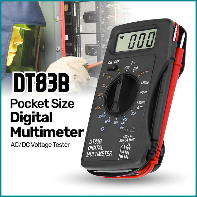 DT83B MULTIMETER MULTITESTER MINI SIZE POCKET