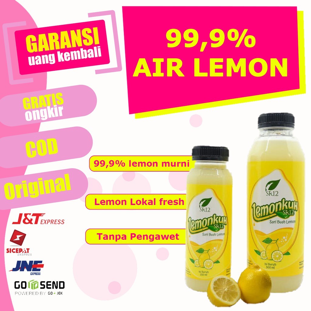 

(NEW PROMO) AIR LEMON MURNI - SARI LEMON INSTAN UNTUK DIET DAN STAMINA IMUN TUBUH by SR12 herbal skincare BY TOKO.SIFIR