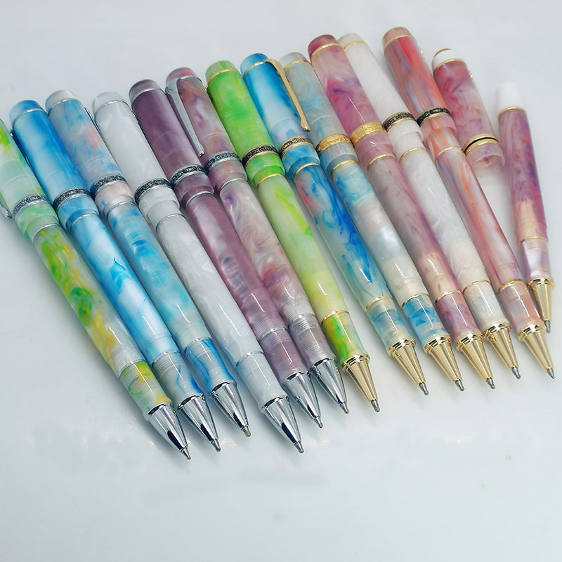 

Kaigelu 316 rollerball pen with beautiful acrylic pen body and spiral cap design for students and adults to write in office