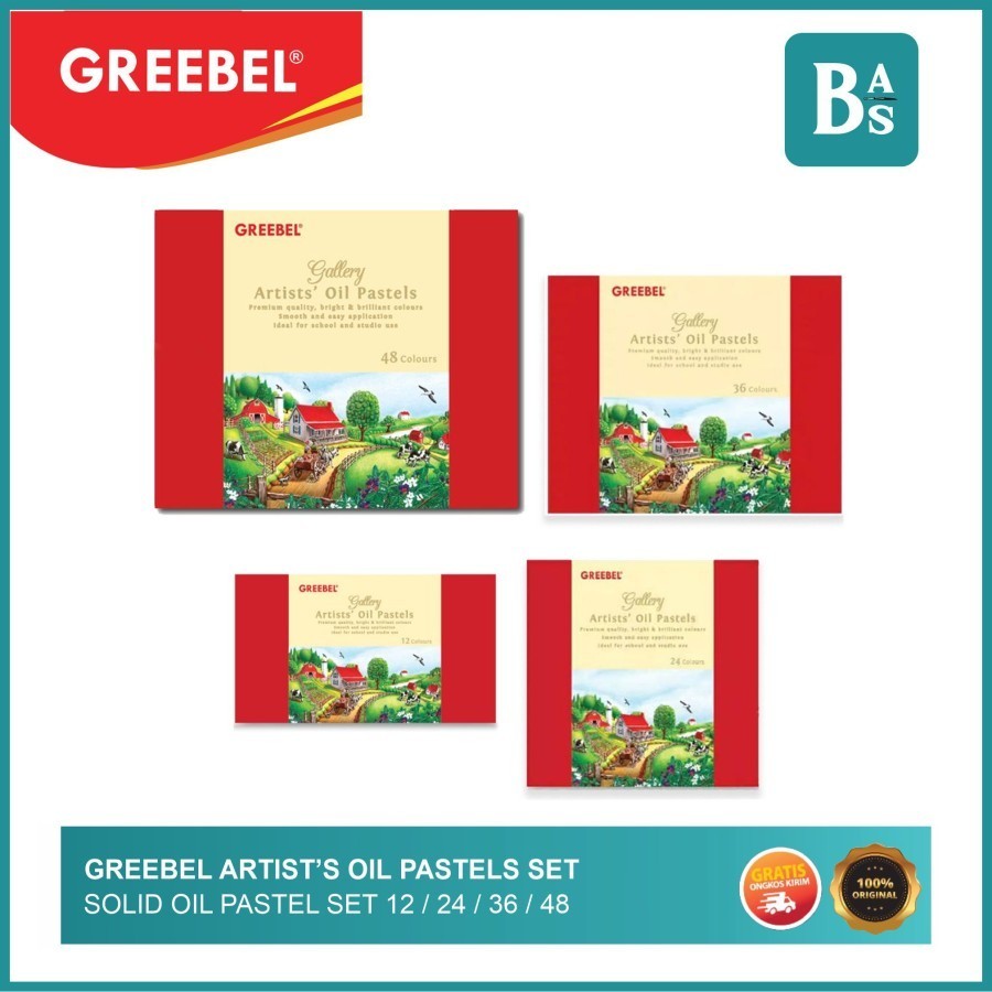 

Greebel - Artist Oil Pastel - Krayon Set 12/24/36/48 - Bali Art Supplies