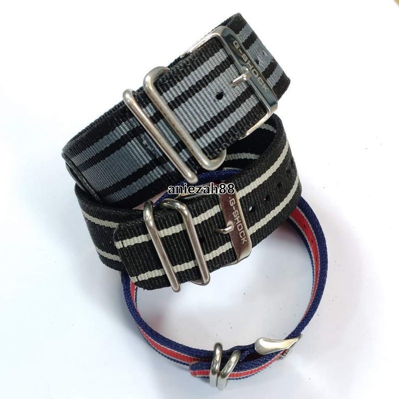 STRAP TALI JAM TANGAN KANVAS CANVAS NYLON CASIO G-SHOCK GSHOCK SERIES