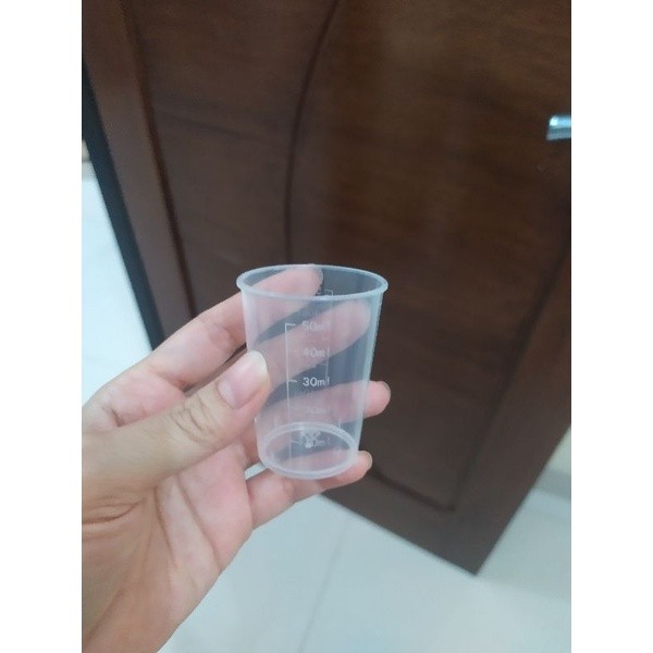 Gelas Takar 50ml Cup 50ml Gelas Ukur 50ml Tanpa Tutup measuring cup 50ml Takaran 50ml