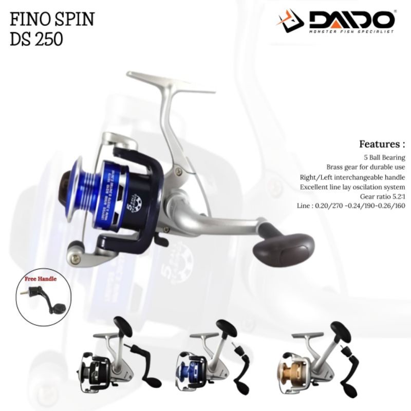 REEL DAIDO FINO SPIN DS 250 || REEL SPINNING DAIDO FINO SPIN DS 250