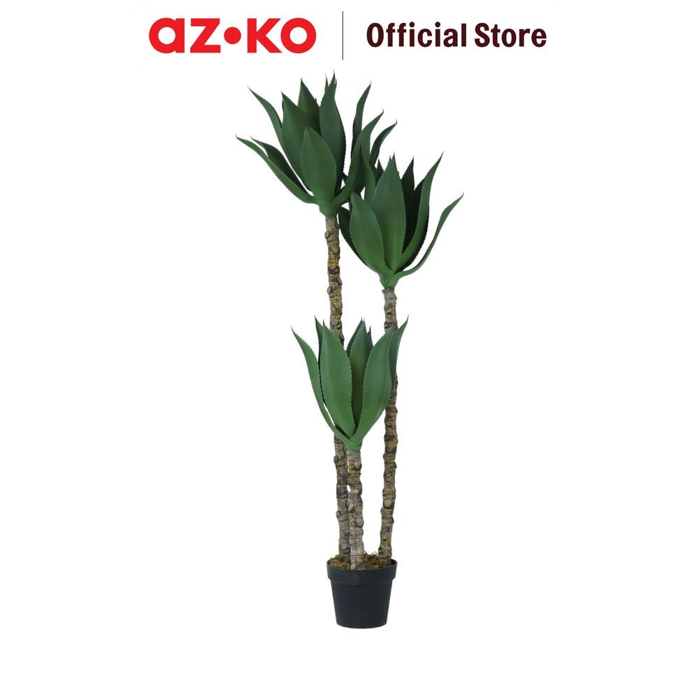 AZKO Arthome 150 cm Tanaman Artifisial Agave Tree Dengan Pot Tumbuhan Tanaman Buatan Dekorasi Plant 